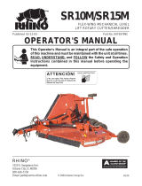 Servis-Rhino Brush Cutter SR15M User manual