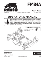 Servis-Rhino Lawn Mower FM84A User manual