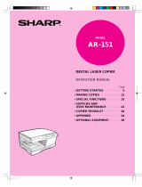 Sharp AR-151 User manual