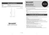 Sharp TV Mount PN-ZK10 User manual