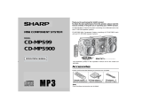 Sharp Stereo System CD-MPS900 User manual