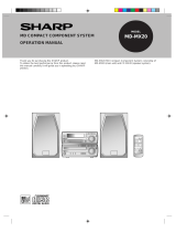Sharp Stereo System MD-MX20 User manual
