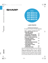 Sharp Printer AR-M351U AR-M451U AR-M351N AR-M451N User manual