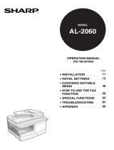 Sharp AL-2060 User manual