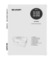 Sharp Fax Machine FO-5700 User manual