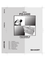 Sharp FO-4400 User manual