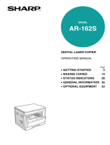 Sharp Copier AR-162S User manual