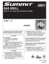 Weber Gas Grill S-460 User manual