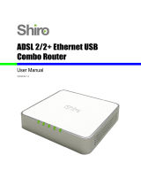 Shiro Network Router ADSL 2/2 User manual