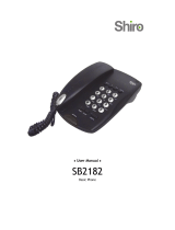 Shiro Telephone SB2182 User manual