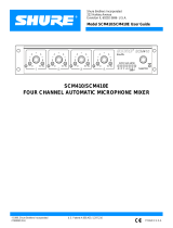 Shure Musical Instrument SCM410E User manual