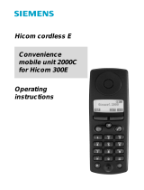 Siemens Cordless Telephone 300E User manual