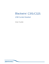 Plantronics Blackwire C315 User manual