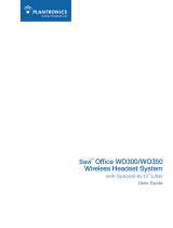 Plantronics Wireless Office Headset WO350 User manual