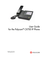 Polycom Router CX700 User manual