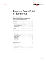 Polycom Conference Phone IP 600 SIP User manual