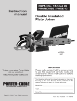 Porter-Cable Biscuit Joiner 557 User manual