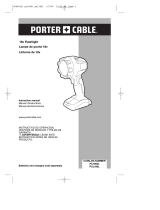 Porter-Cable PC1800L User manual