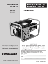 Porter-Cable Portable Generator CH350IS User manual