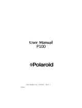 Polaroid P100 Series User manual