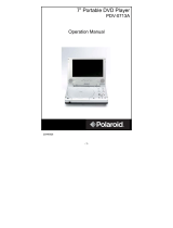 Polaroid Portable DVD Player PDV-0713A User manual