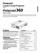 Polaroid Projector PV 360 User manual