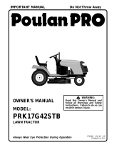 Poulan PR1842STA User manual