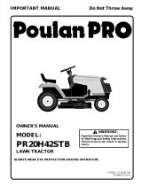 Poulan PPR20H42STB User manual