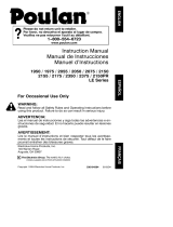 Poulan 2350 User manual