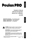 Poulan 452 MVB User manual