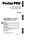 Poulan BV200 User manual