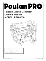 Poulan Portable Generator 420077 User manual