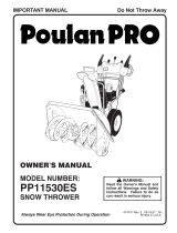 Poulan Snow Blower 414741 User manual