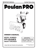 Poulan Snow Blower 415244 User manual