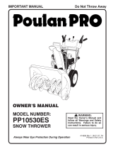 Poulan PP10530ES User manual