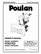 Poulan Snow Blower 199248 User manual