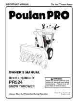 Poulan PR524 User manual