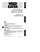 Weed Eater FEATHERLITE LE User manual