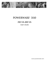 Powerware 3110 User manual