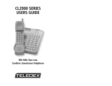 Teledex CL2900 User manual
