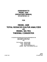 Teledyne 102E User manual