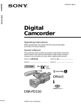 The Lenbrook Group Camcorder DSR-PD150 User manual