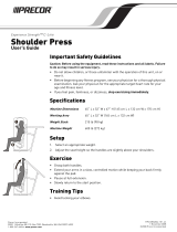 Precor Experience Strength C-Line Back Extension User manual