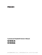 Precor Treadmill c954 User manual