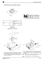 Premier Mounts Projector Accessories PDS-009 User manual