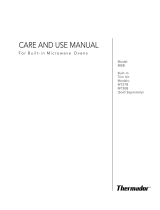 Thermador Microwave Oven MT27B User manual