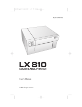 CAB LX810 User manual