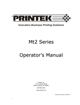 Printek Mt2 Series User manual