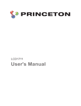 Princeton Computer Monitor LCD1711 User manual