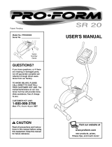ProForm Exercise Bike PFEX20020 User manual